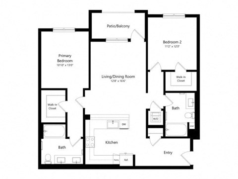a black and white floor plan of a house